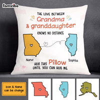 Personalized Long Distance Granddaughter Pillow OB182 30O69 thumb 1