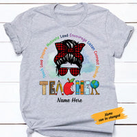 Personalized Teacher Teach Love Inspire T Shirt JN41 95O58 thumb 1