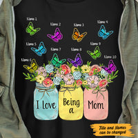 Personalized Love Being Mom Grandma T Shirt MY310 65O47 thumb 1