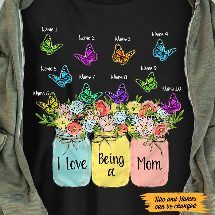 Personalized Love Being Mom Grandma T Shirt MY310 65O47 1
