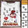 Personalized Christmas I Love Being A Grandma Snowman Shirt - Hoodie - Sweatshirt OB183 23O58 1