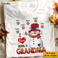 Personalized Christmas I Love Being A Grandma Snowman Shirt - Hoodie - Sweatshirt OB183 23O58 thumb 1