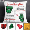 Personalized Long Distance Granddaughter From Grandma Hug This Pillow OB192 30O28 1