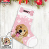 Personalized Dog Christmas Photo Pastel Stocking OB194 85O53 1