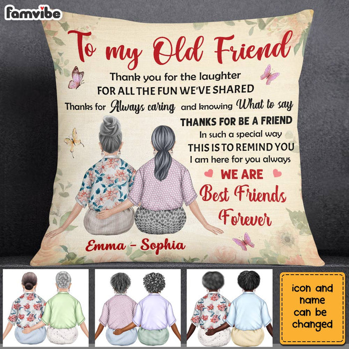 Personalized Thank For Old Friends Forever Pillow OB194 32O28 1