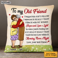 Personalized Old Friends Hug This Pillow OB191 30O53 thumb 1