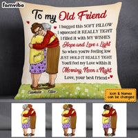 Personalized Old Friends Hug This Pillow OB191 30O53 thumb 1