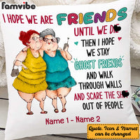 Personalized Old Friends Sisters Pillow - Thoughtful Gift for Besties thumb 1
