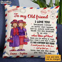Personalized To my Old Friend Pillow OB191 36O28 thumb 1
