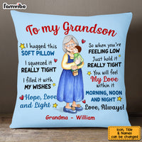 Personalized To My Grandson Hug This Pillow OB202 32O53 thumb 1