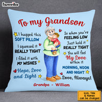 Personalized To My Grandson Hug This Pillow OB202 32O53 thumb 1