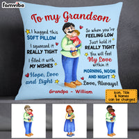 Personalized To My Grandson Hug This Pillow OB202 32O53 thumb 1