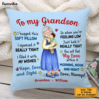 Personalized To My Grandson Hug This Pillow OB202 32O53 thumb 1