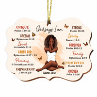 Personalized God Says I Am Benelux Ornament OB185 30O58 thumb 1