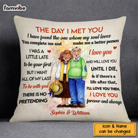 Personalized Old Couple The Day I Met You Pillow OB184 30O58 thumb 1