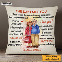 Personalized Old Couple The Day I Met You Pillow OB184 30O58 thumb 1