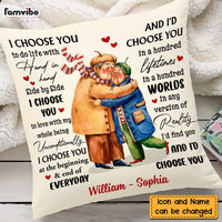 Personalized Old Couple I Choose You Pillow OB191 23O47 thumb 1