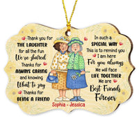Personalized Old Friends Friendship Thank You For The Laughter Benelux Ornament OB203 58O47 thumb 1