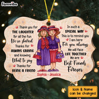 Personalized Old Friends Friendship Thank You For The Laughter Benelux Ornament OB203 58O47 thumb 1