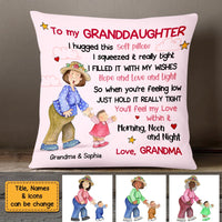 Personalized To My Granddaughter Hug This Pillow OB196 32O58 thumb 1