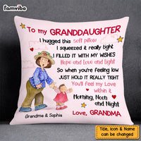 Personalized To My Granddaughter Hug This Pillow OB196 32O58 thumb 1