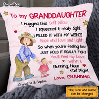 Personalized To My Granddaughter Hug This Pillow OB196 32O58 thumb 1