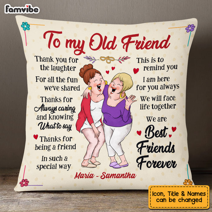 Personalized Old Friends Pillow OB261 85O53 1