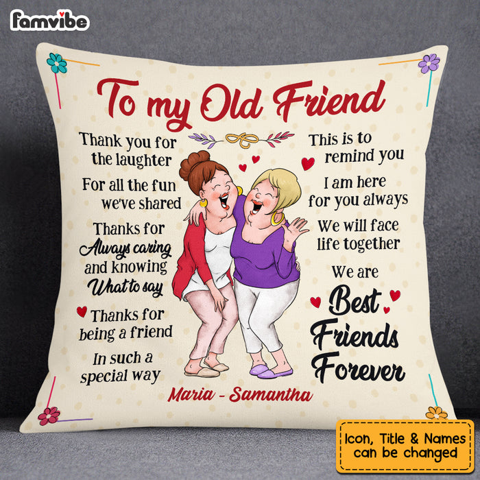 Personalized Old Friends Pillow OB261 85O53 1