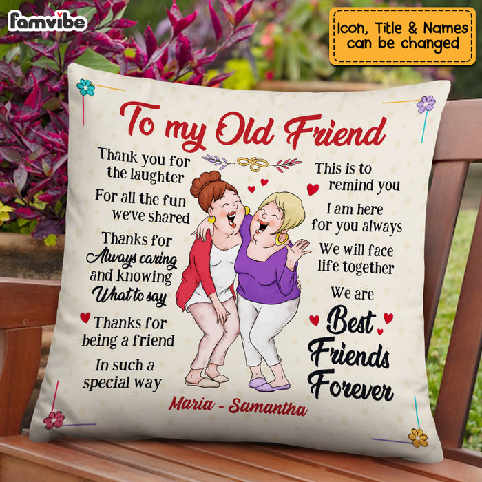 Personalized Old Friends Pillow OB261 85O53 1