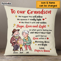 Personalized To Our Grandson Pillow OB245 36O69 thumb 1