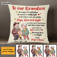 Personalized To Our Grandson Pillow OB245 36O69 thumb 1