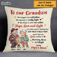 Personalized To Our Grandson Pillow OB245 36O69 thumb 1