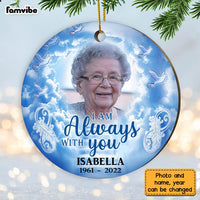 Personalized Memo I Am Always With You Circle Ornament OB201 32O28 thumb 1