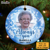 Personalized Memo I Am Always With You Circle Ornament OB201 32O28 thumb 1