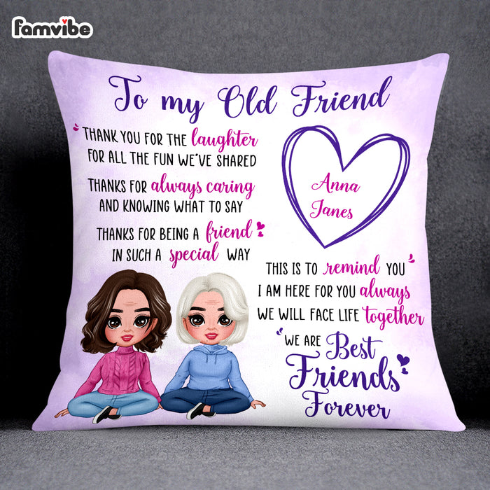 Personalized Old Friends Pillow OB202 85O69 1