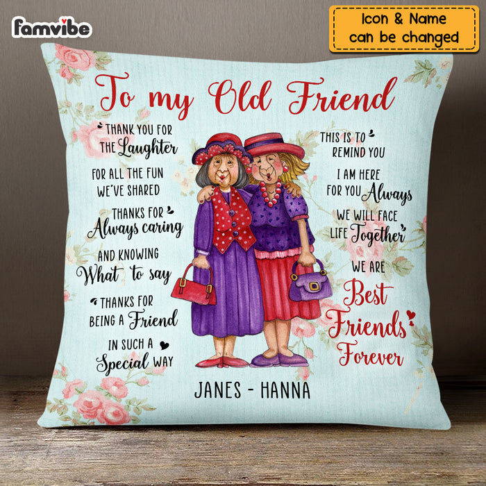 Personalized To My Old Friend Pillow OB192 23O69 1