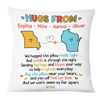 Personalized Long Distance Hugs From Pillow OB201 23O53 thumb 1