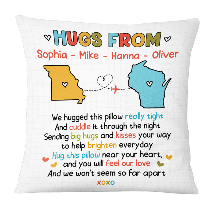 Personalized Long Distance Hugs From Pillow OB201 23O53 1