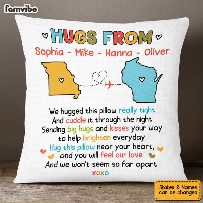 Personalized Long Distance Hugs From Pillow OB201 23O53 1