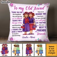 Personalized To My Old Friend Thank You For The Laughter Pillow OB205 58O34 thumb 1