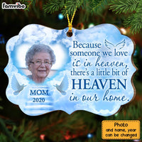 Personalized Memorial Heaven In Our Home Photo Benelux Ornament OB203 23O28 thumb 1