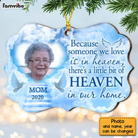 Personalized Memorial Heaven In Our Home Photo Benelux Ornament OB203 23O28 thumb 1