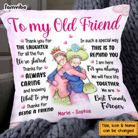 Personalized To My Old Friend Thank You For Pillow OB211 30O47 thumb 1