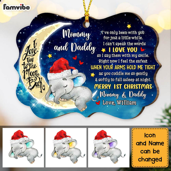 Personalized Baby Elephant First Christmas Ornament OB212 30O47 1