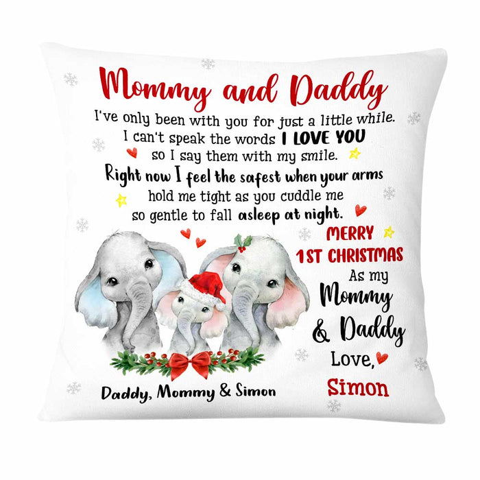 All I Want Is Mom And Dad Memorial, Custom Photo Pillow, Personalized  Pillows, Custom Gift for Parents