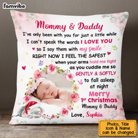 Personalized Baby Elephant First Christmas Pillow OB224 30O53 thumb 1