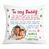 Personalized To My Daddy Baby First Christmas Pillow OB224 58O34 1