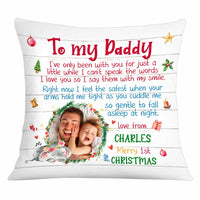 Personalized To My Daddy Baby First Christmas Pillow OB224 58O34 thumb 1