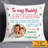 Personalized To My Daddy Baby First Christmas Pillow OB224 58O34 1