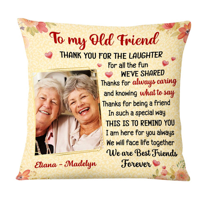 Personalized Thank For Old Friends Forever Pillow OB212 32O58 1